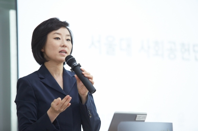 조윤선 前정무수석, 모교에서 사회공헌 특강