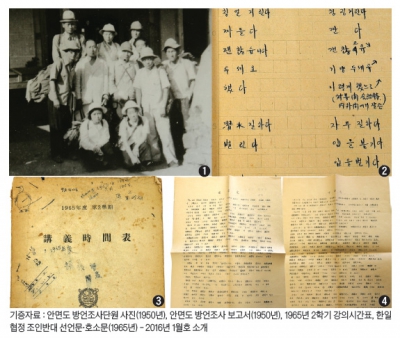 1950년 안면도 방언조사 보고서 기증