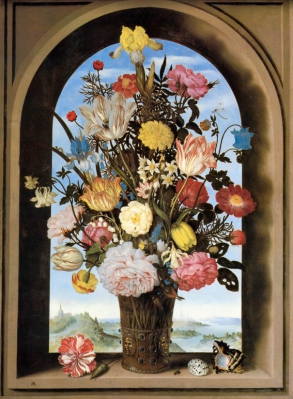 미술산책 15 암브로시우스 보스하르트 ‘창턱에 놓인 꽃병’