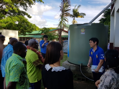 빗물연구센터 남태평양 바누아투에 식수시설 설치